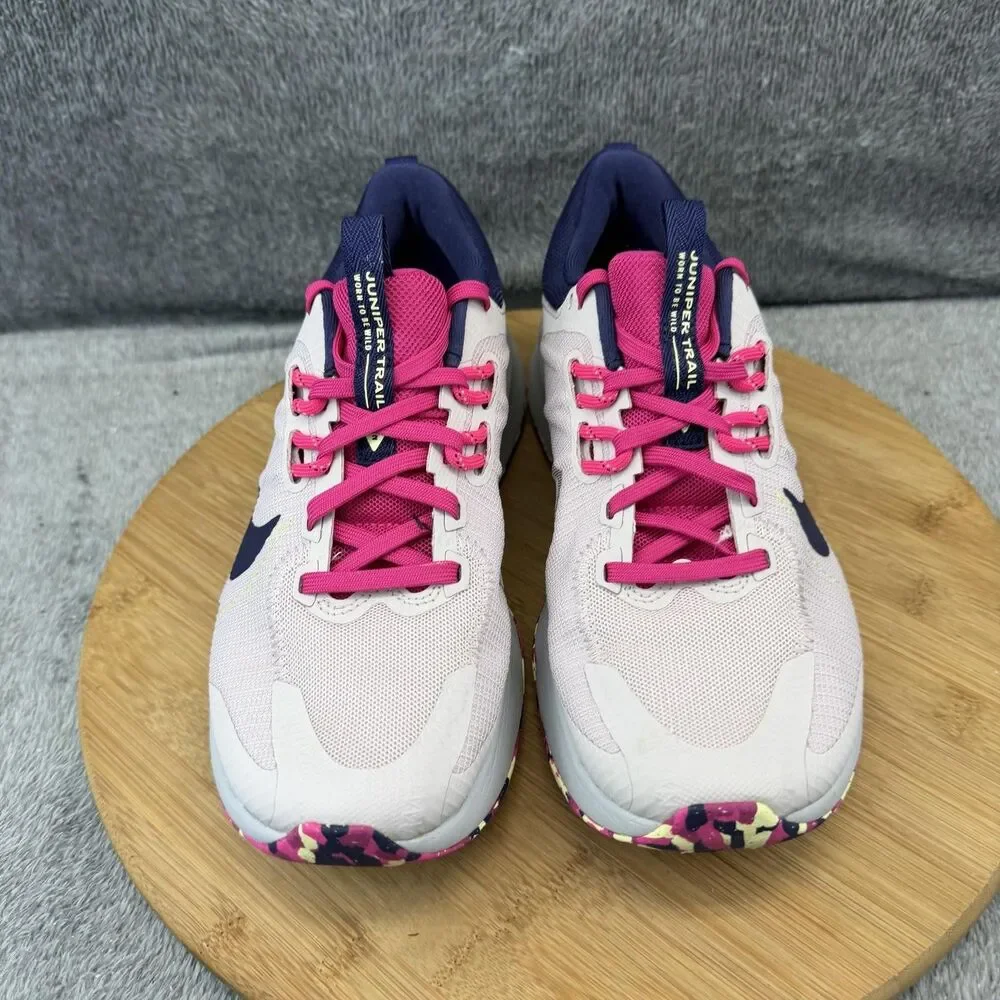 Nike Juniper Trail Shoes Womens Size 7.5 Pink Navy Running Sneakers DM0821-005